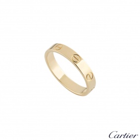Cartier Yellow Gold Plain Love Wedding Band Ring 61 B4085061